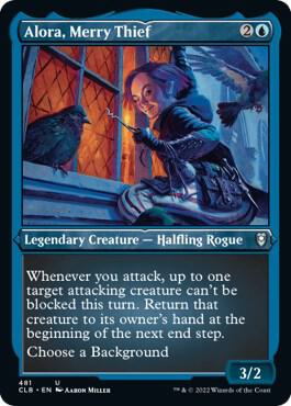 Alora Merry Thief Foil Etched 481 (Commander Legends: Battle for Baldur's Gate)  - Foil | Good Games Adelaide SA