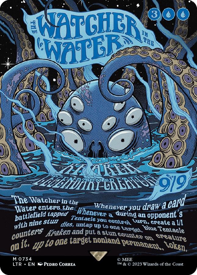 The Watcher in the Water 734 (Universes Beyond: The Lord of the Rings: Tales of Middle-earth)  - Borderless Poster Foil | Good Games Adelaide SA