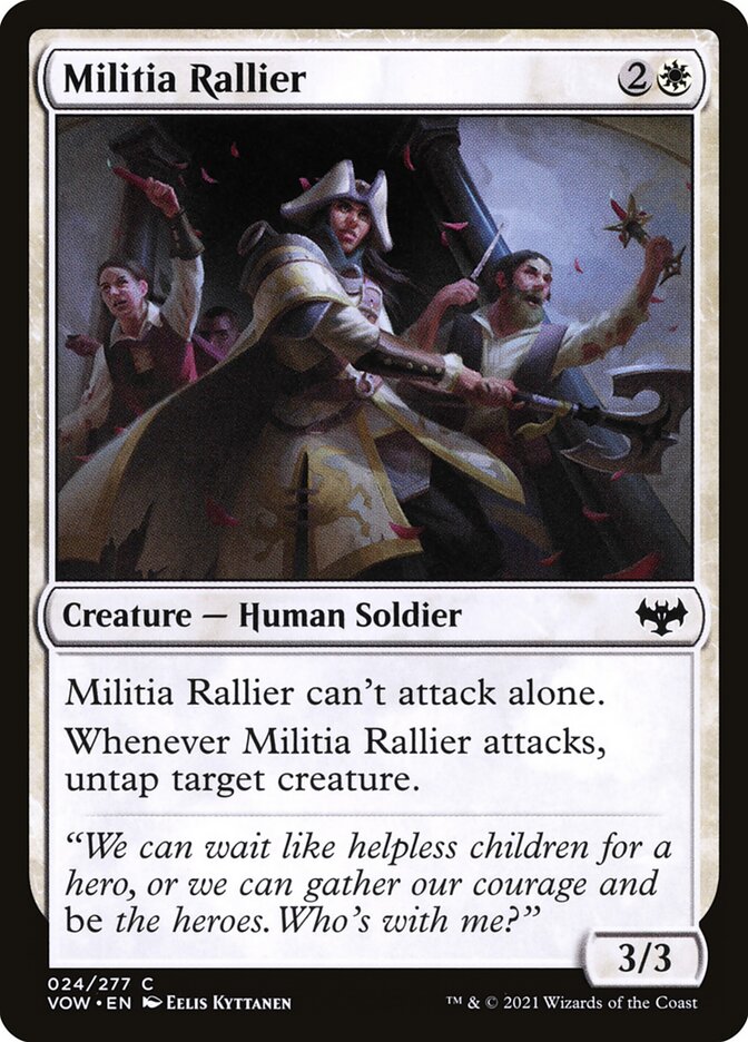 Militia Rallier 24 (Innistrad: Crimson Vow)  - Foil | Good Games Adelaide SA