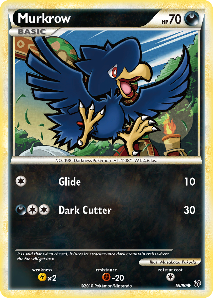 Murkrow (59/90) [HeartGold & SoulSilver: Undaunted] | Good Games Adelaide SA