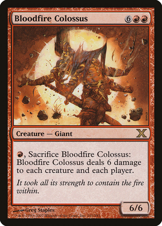 Bloodfire Colossus [Tenth Edition] | Good Games Adelaide SA