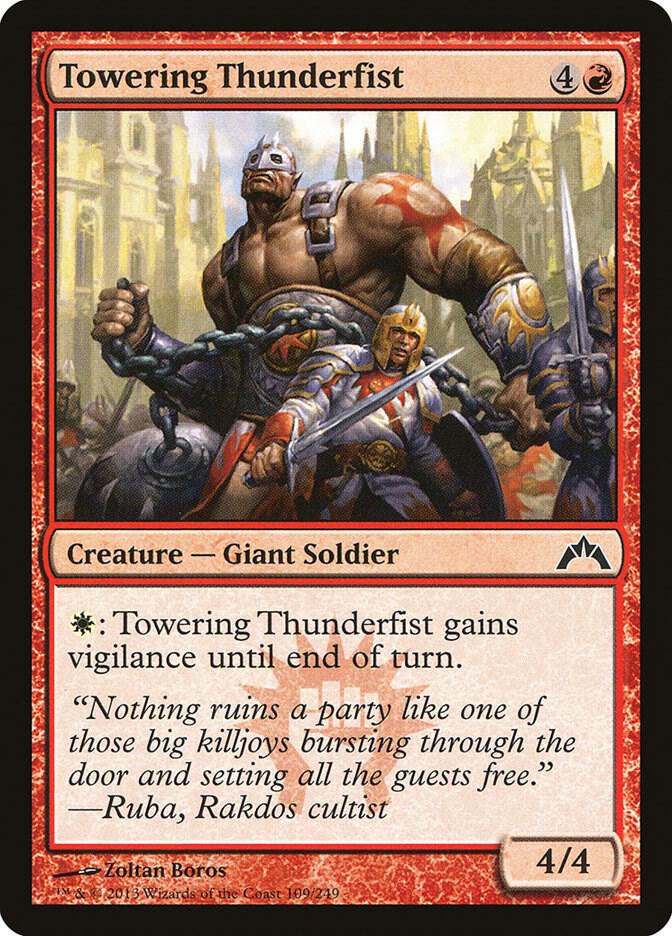 Towering Thunderfist 109 (Gatecrash)  - Foil | Good Games Adelaide SA