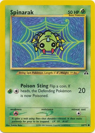 Spinarak (64/75) [Neo Discovery Unlimited] | Good Games Adelaide SA