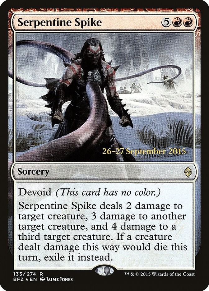 Serpentine Spike 133 (Prerelease Cards)  - Foil | Good Games Adelaide SA