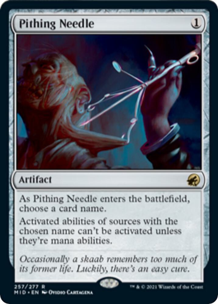 Pithing Needle 257 (Innistrad: Midnight Hunt)  - Foil | Good Games Adelaide SA