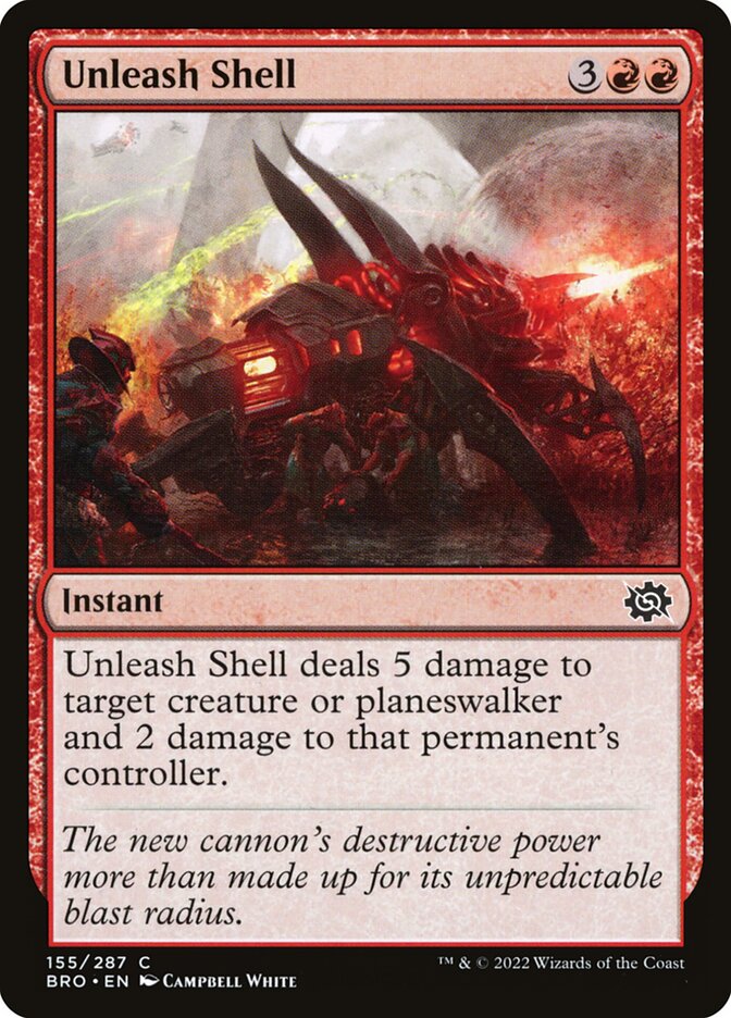 Unleash Shell 155 (The Brothers' War)  - Foil | Good Games Adelaide SA