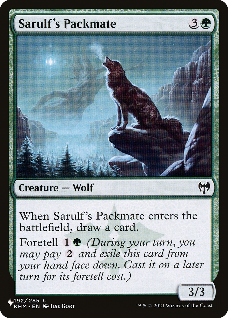 Sarulf's Packmate [The List Reprints] | Good Games Adelaide SA