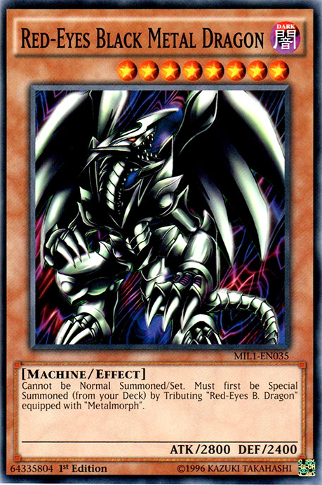 Red-Eyes Black Metal Dragon [MIL1-EN035] Common | Good Games Adelaide SA