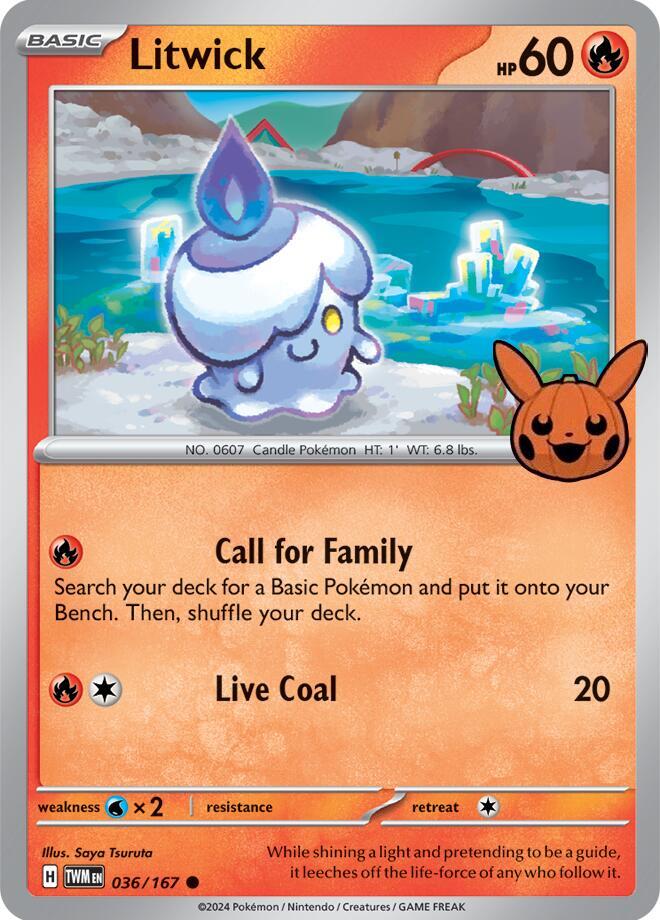 Litwick 036/167 (Trick or Trade BOOster Bundle 2024)  | Good Games Adelaide SA