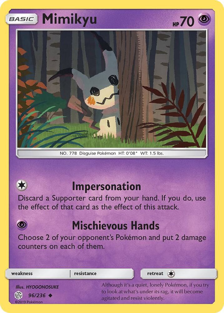 Mimikyu 96/236 (SM - Cosmic Eclipse)  | Good Games Adelaide SA