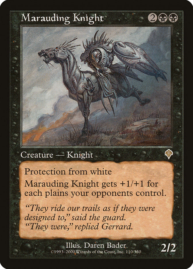 Marauding Knight 110 (Invasion)  - Foil | Good Games Adelaide SA