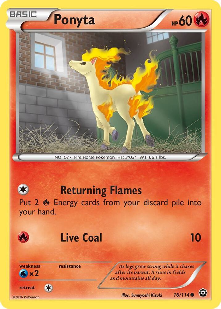 Ponyta 16/114 (XY - Steam Siege)  | Good Games Adelaide SA