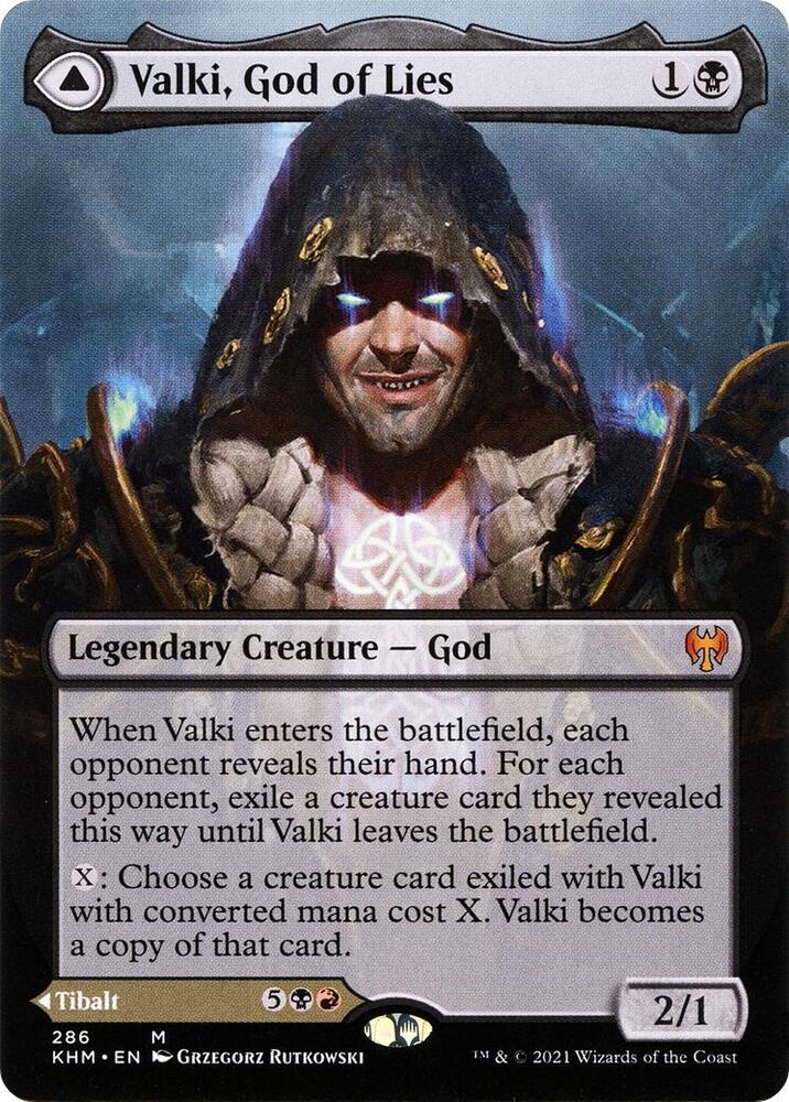 Valki, God of Lies // Tibalt, Cosmic Impostor 286 (Kaldheim)  - Borderless | Good Games Adelaide SA