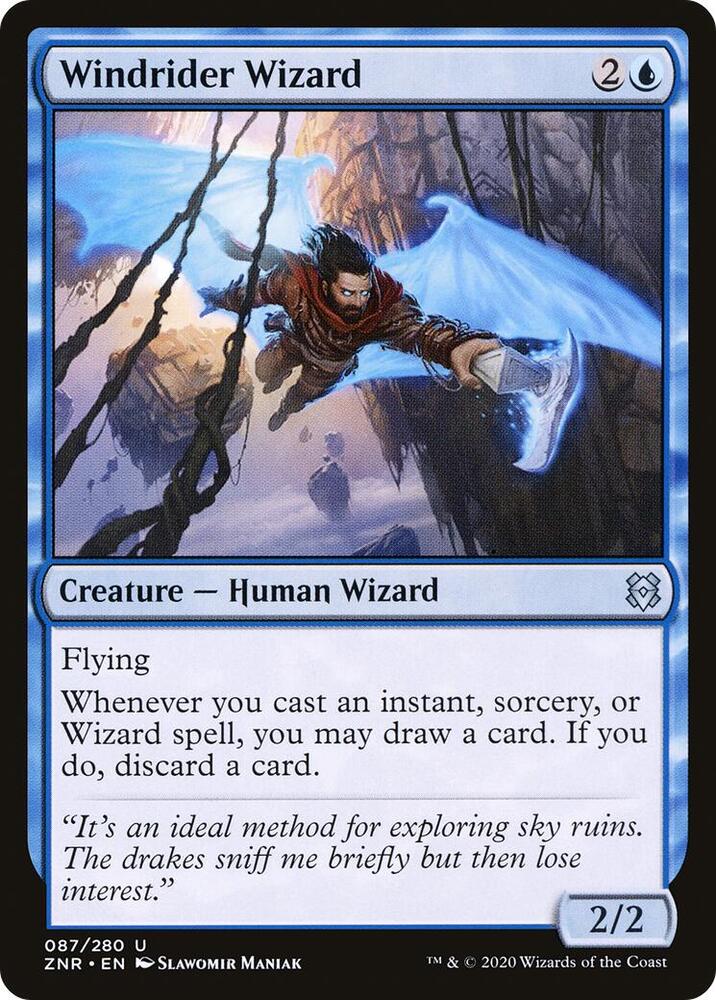 Windrider Wizard 87/280 (Zendikar Rising)  | Good Games Adelaide SA