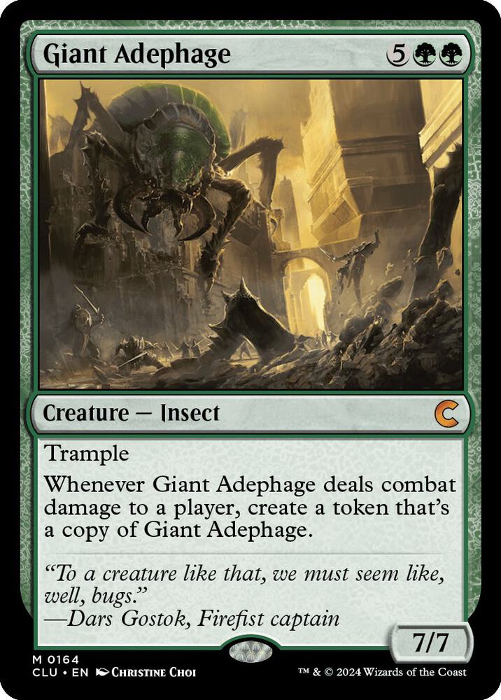 Giant Adephage 164 (Ravnica: Clue Edition)  | Good Games Adelaide SA