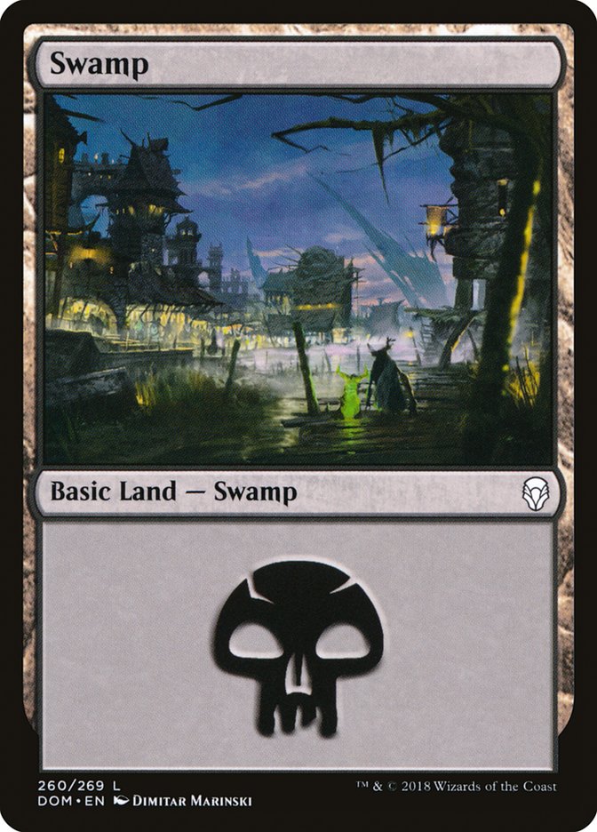 Swamp (260) [Dominaria] | Good Games Adelaide SA