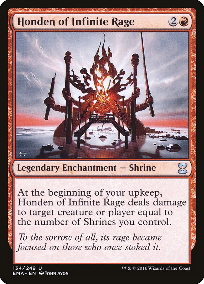 Honden of Infinite Rage 134 (Eternal Masters)  - Foil | Good Games Adelaide SA