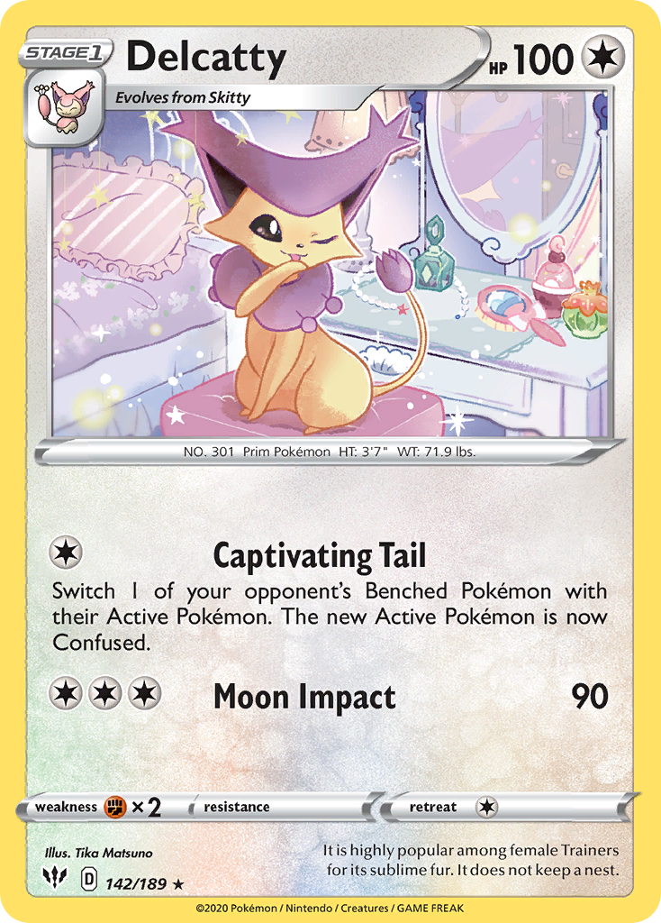 Delcatty (142/189) [Sword & Shield: Darkness Ablaze] | Good Games Adelaide SA