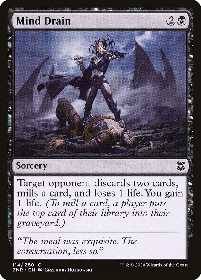 Mind Drain 114/280 (Zendikar Rising)  - Foil | Good Games Adelaide SA