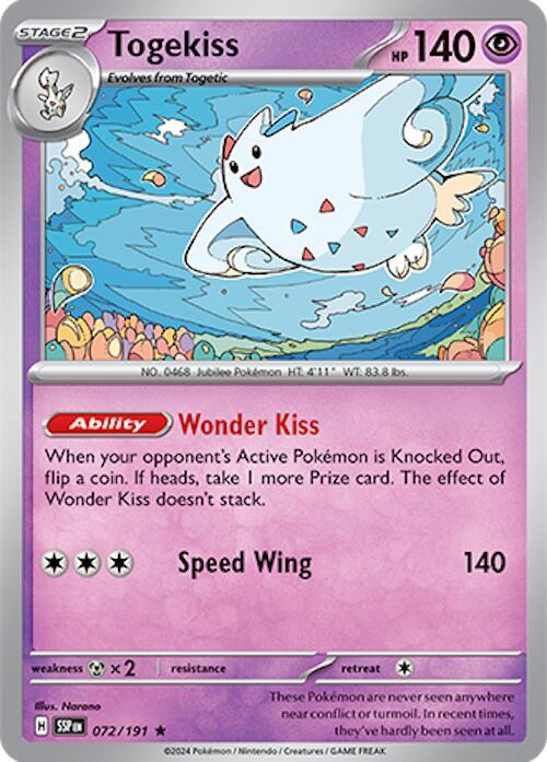 Togekiss 072/191 (SV08: Surging Sparks)  - Holofoil | Good Games Adelaide SA