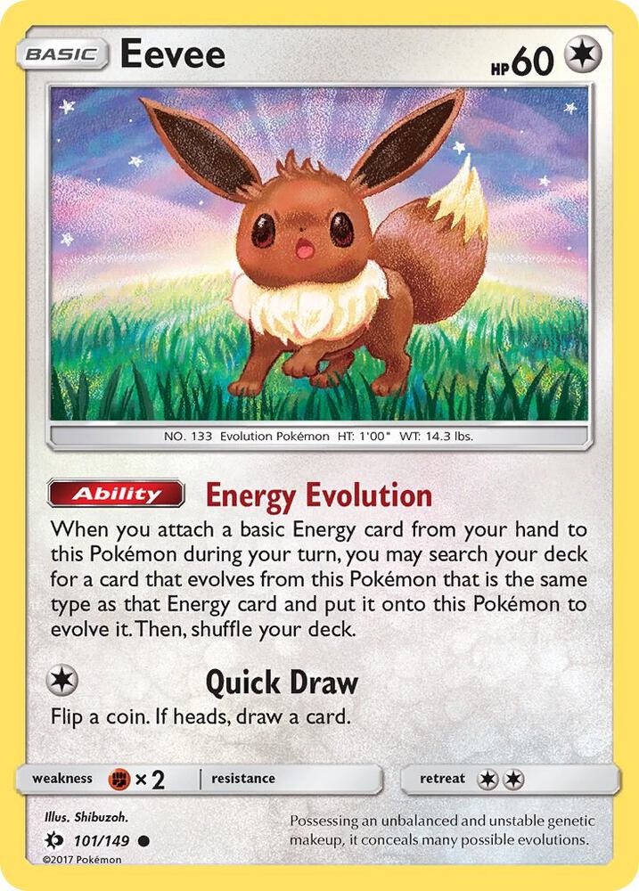 Eevee 101/149 (SM Base Set)  | Good Games Adelaide SA