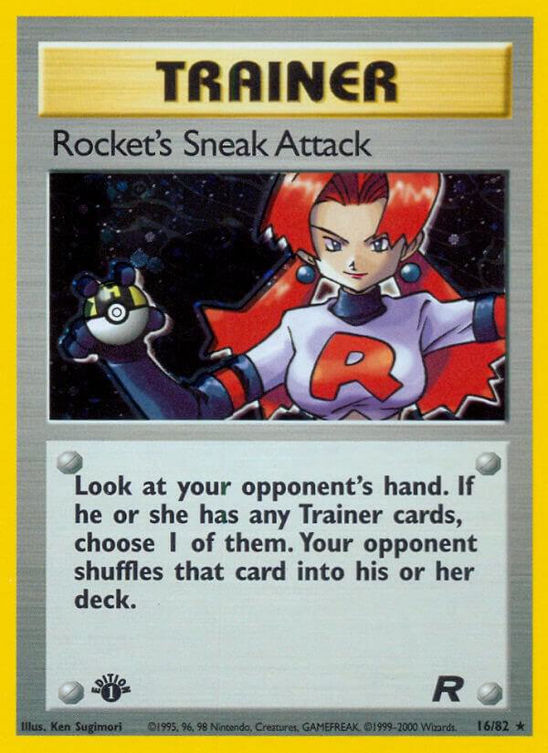 Rockets Sneak Attack 16/82 (Team Rocket)  - 1st Edition Holofoil | Good Games Adelaide SA