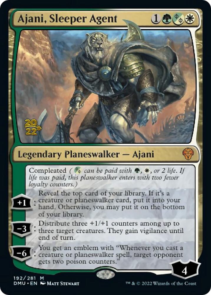 Ajani, Sleeper Agent 192 (Prerelease Cards)  - PreRelease Foil | Good Games Adelaide SA