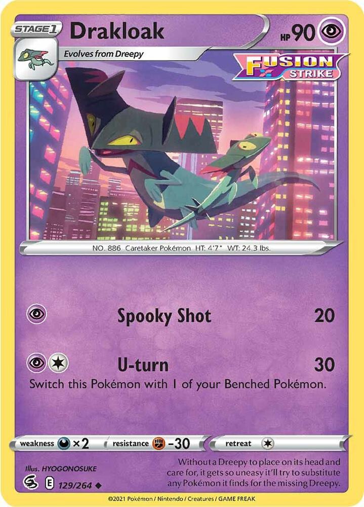 Drakloak 129/264 (SWSH08: Fusion Strike)  | Good Games Adelaide SA