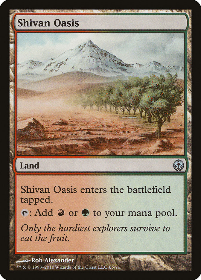 Shivan Oasis 65 (Duel Decks: Phyrexia vs. the Coalition)  | Good Games Adelaide SA