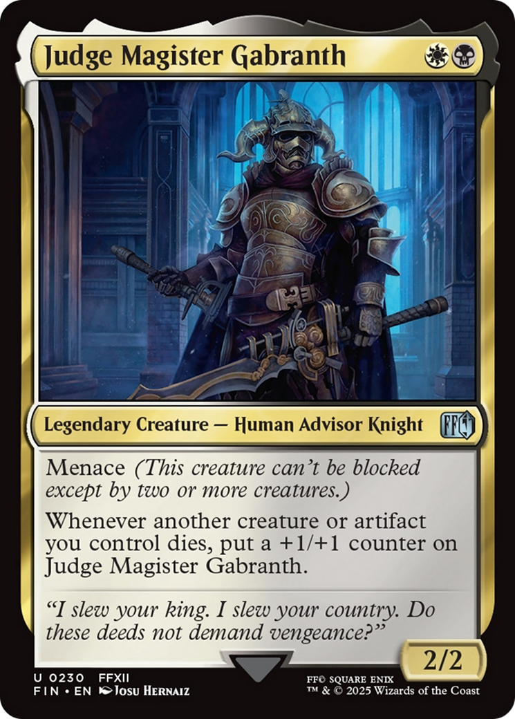 Judge Magister Gabranth [FINAL FANTASY] | Good Games Adelaide SA