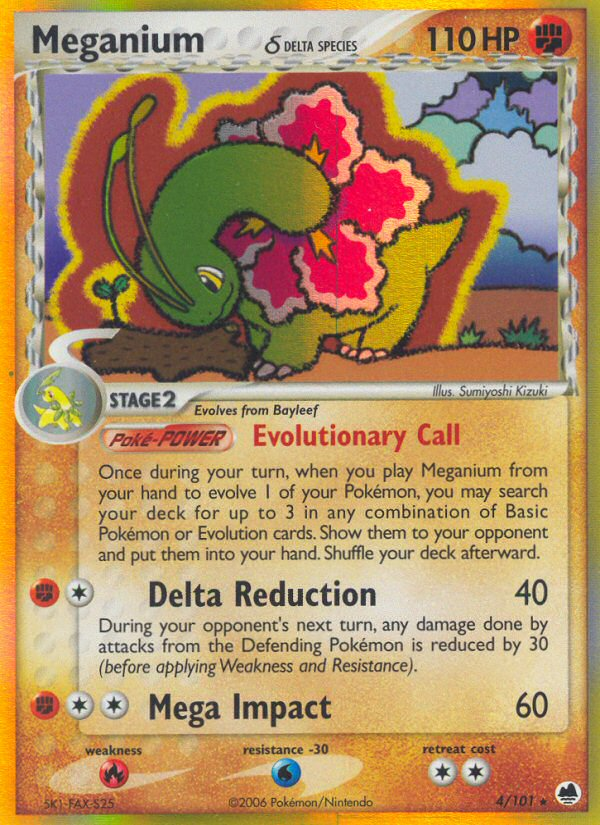 Meganium (4/101) (Delta Species) [EX: Dragon Frontiers] | Good Games Adelaide SA
