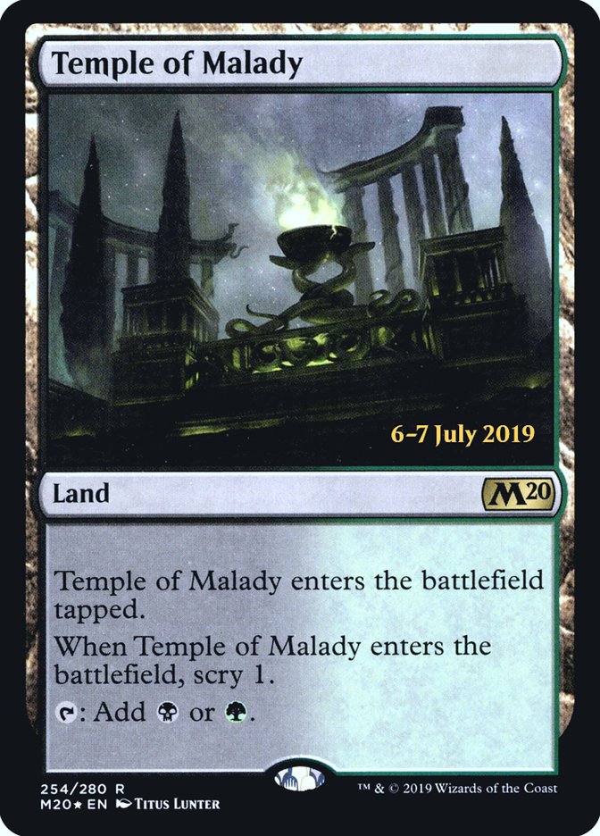 Temple of Malady  [Core Set 2020 Prerelease Promos] | Good Games Adelaide SA