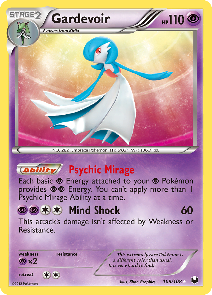 Gardevoir (109/108) [Black & White: Dark Explorers] | Good Games Adelaide SA