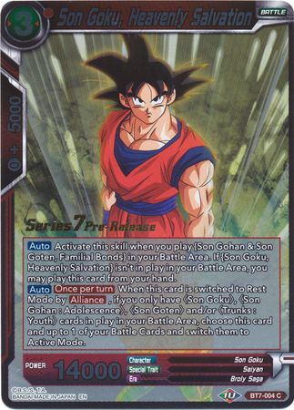 Son Goku, Heavenly Salvation (Assault of the Saiyans) [BT7-004_PR] | Good Games Adelaide SA