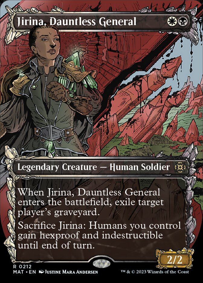 Jirina, Dauntless General (Borderless) (Showcase Halo Foil) [March of the Machine: The Aftermath] | Good Games Adelaide SA
