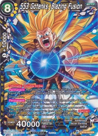 SS3 Gotenks, Blazing Fusion [BT10-153] | Good Games Adelaide SA