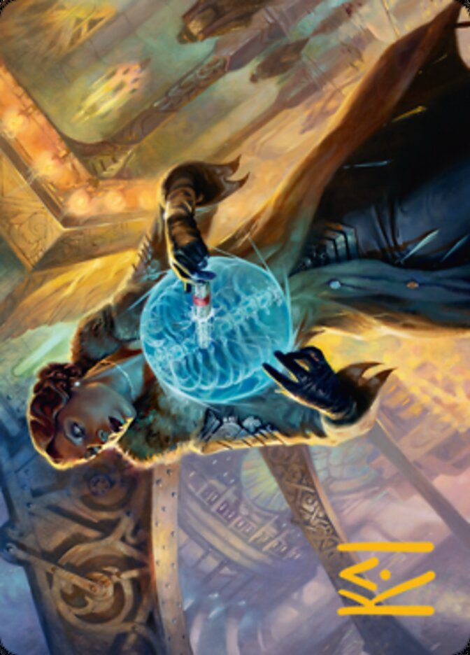Writ of Return Art Card (Gold-Stamped Signature) [Streets of New Capenna Art Series] | Good Games Adelaide SA