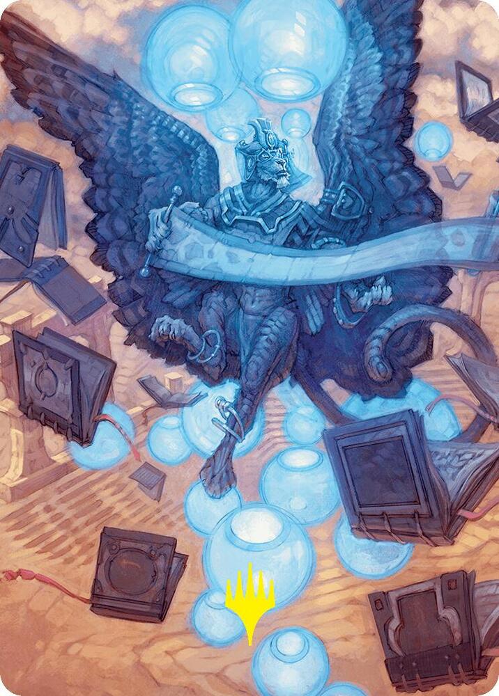 Sphinx of Forgotten Lore Art Card 33 54 Gold Stamped Signature 33 (Art Series: Foundations)  | Good Games Adelaide SA
