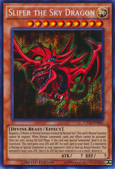 Slifer the Sky Dragon [CT13-EN001] Secret Rare | Good Games Adelaide SA