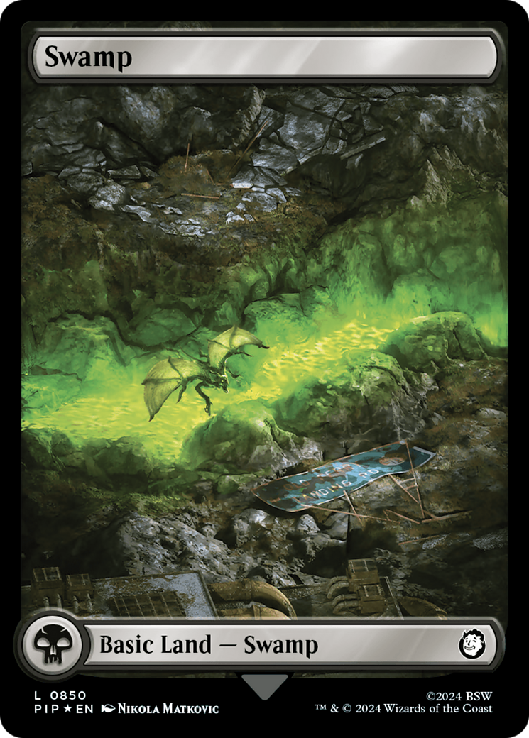 Swamp (0850) (Surge Foil) [Fallout] | Good Games Adelaide SA