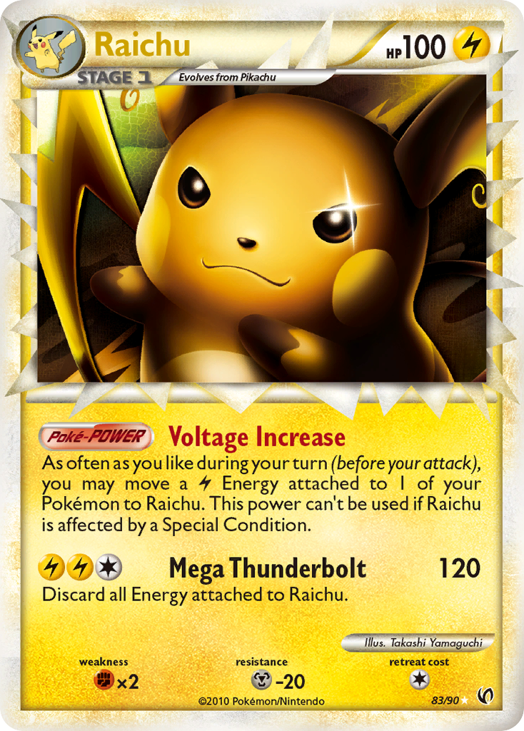 Raichu (83/90) [HeartGold & SoulSilver: Undaunted] | Good Games Adelaide SA