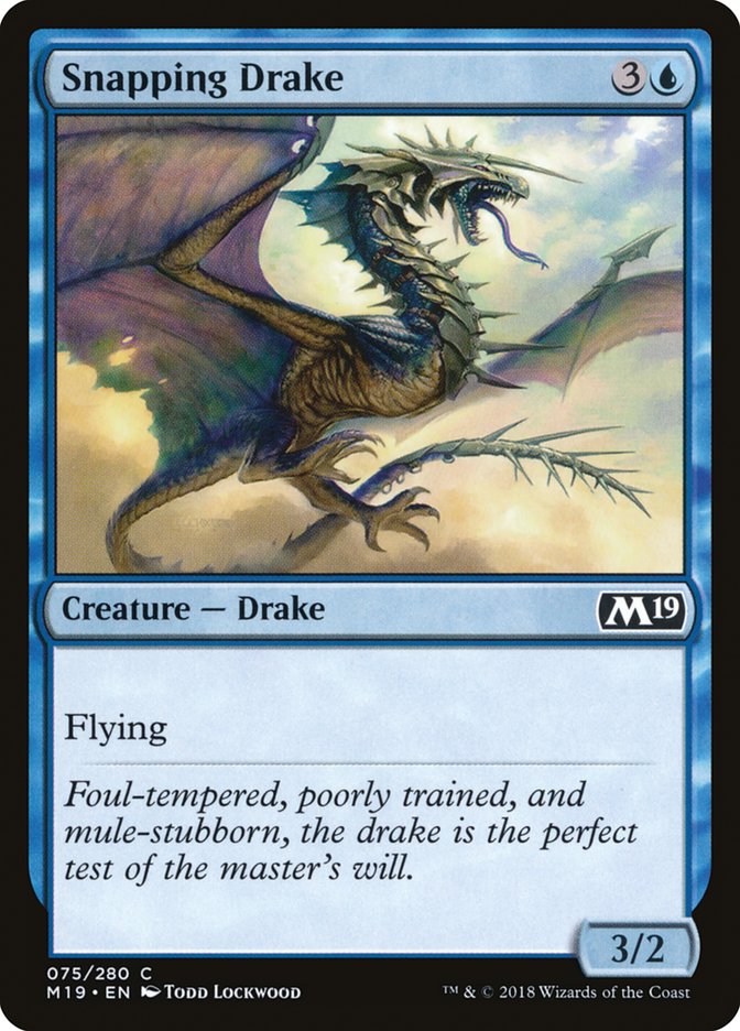 Snapping Drake [Core Set 2019] | Good Games Adelaide SA