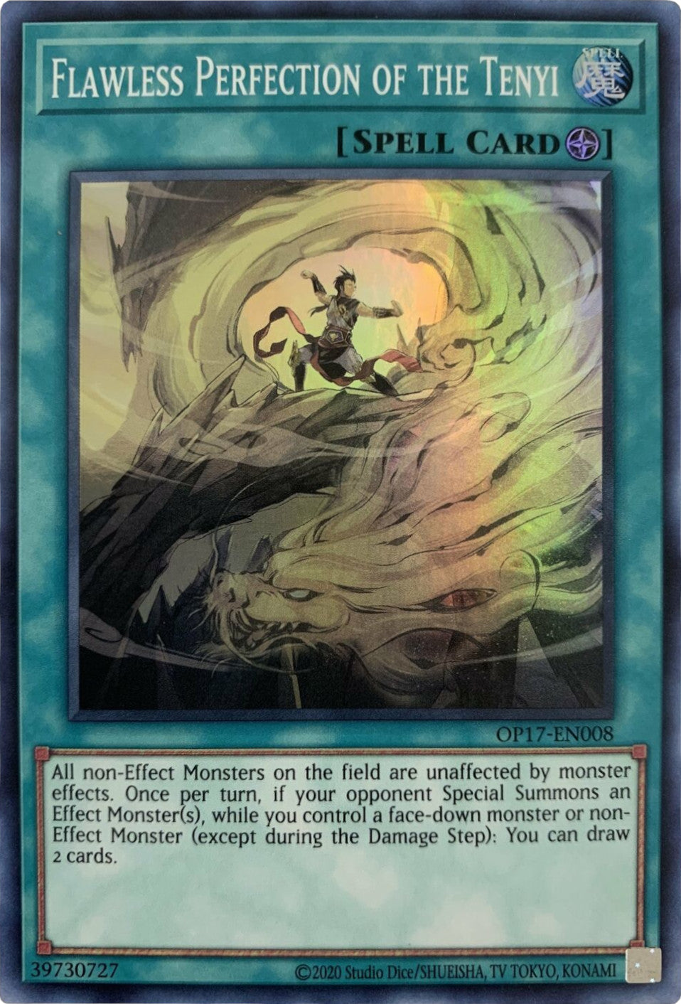 Flawless Perfection of the Tenyi [OP17-EN008] Super Rare | Good Games Adelaide SA