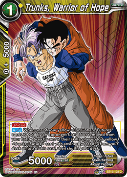 Trunks, Warrior of Hope (Common) [BT13-103] | Good Games Adelaide SA