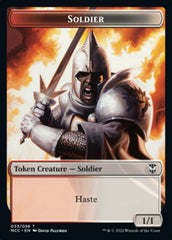 Soldier (33) // Devil Double-sided Token [Streets of New Capenna Commander Tokens] | Good Games Adelaide SA