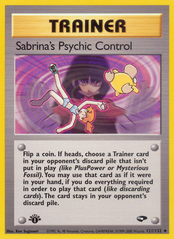 Sabrina's Psychic Control (121/132) [Gym Challenge 1st Edition] | Good Games Adelaide SA