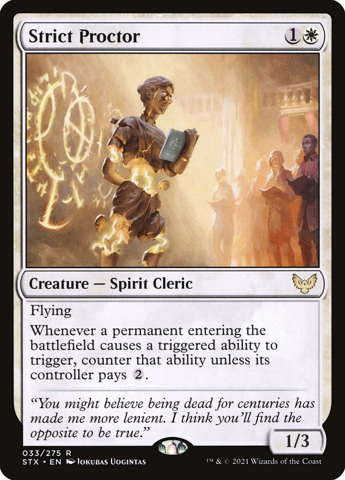 Strict Proctor 33 (Strixhaven: School of Mages)  - Foil | Good Games Adelaide SA
