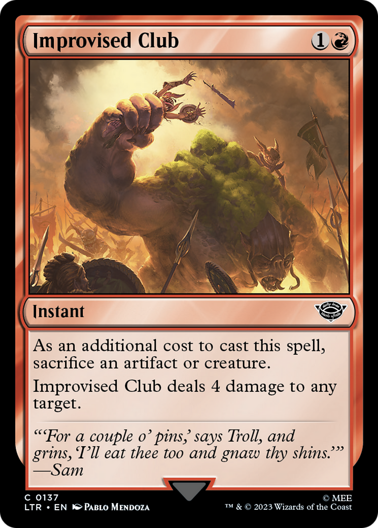 Improvised Club [The Lord of the Rings: Tales of Middle-Earth] | Good Games Adelaide SA