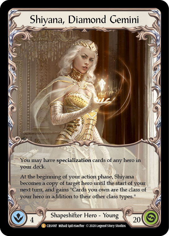 Shiyana, Diamond Gemini [CRU097] 1st Edition Cold Foil | Good Games Adelaide SA