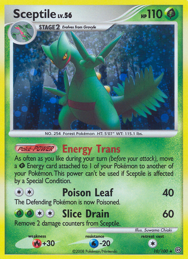 Sceptile (10/100) (Theme Deck Exclusive) [Diamond & Pearl: Stormfront] | Good Games Adelaide SA